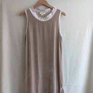 Nili Lotan Velvet Peach Sleeveless Dress